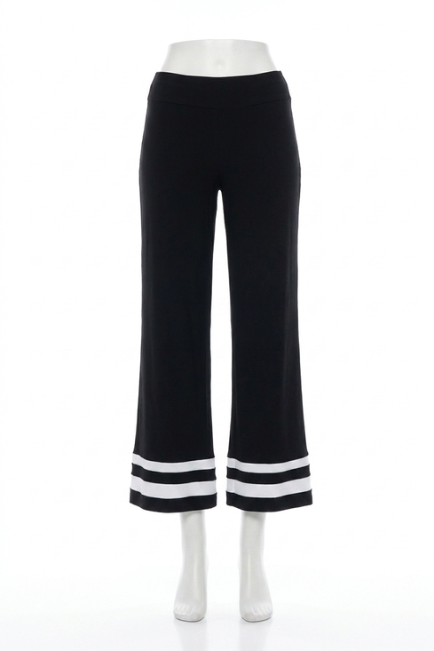 JOSEPH RIBKOFF Pants - NEW JOSEPH RIBKOFF tatum trim detail pants in black & white